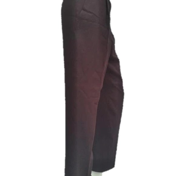 Escada Brown Pleated Dress Pants - Picture 3 of 4
